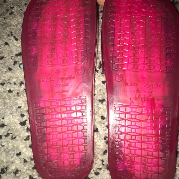 Kate spade pink jelly slide shoes - Picture 3 of 5